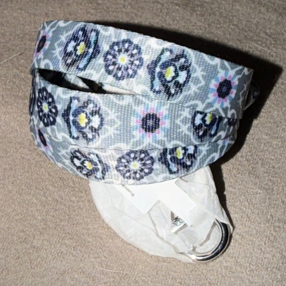 Vera Bradley Lanyard Plaza Tile Grey Blue Pink Floral Geometric 27701-X40 NWT